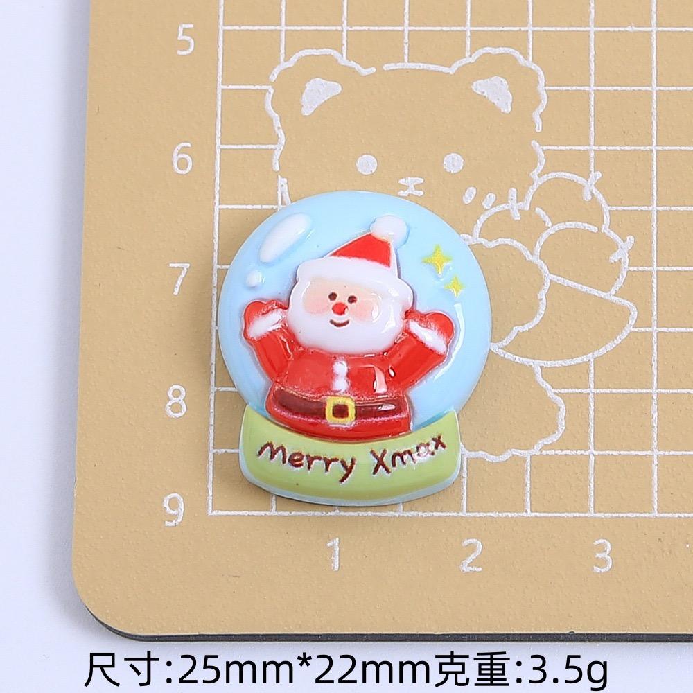5Pcs New Cute Christmas Collection Flat Back Resin Cabochons Scrapbooking DIY Jewelry Craft Decoration Accessories