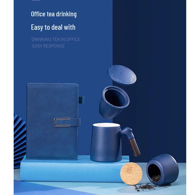 Premium Ceramic Tea Cup Business Gift Set