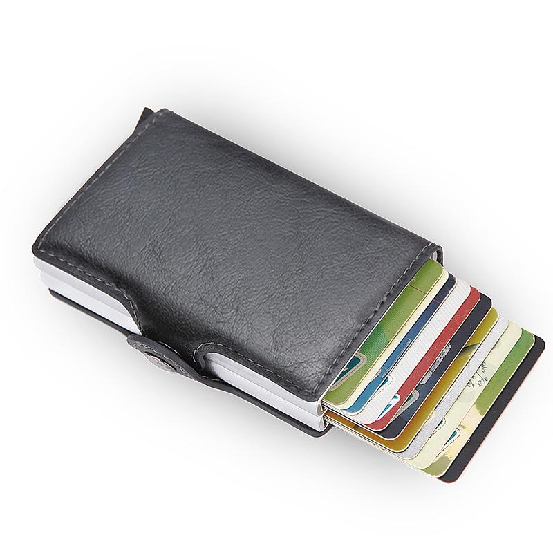 Carbon Fiber Anti-Demagnetization Card Holder Wallet - Multifunctional, Anti-Theft for Men