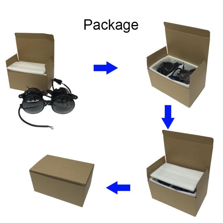 Renmai 4" LED Car Headlight for JEEP Wrangler Off-road & Foggy Conditions