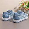 2025 Summer Women's Hollow Denim Sneakers Flat Casual Sports Tennis Female Shoes Breathable Student Mesh Shoe 36-43