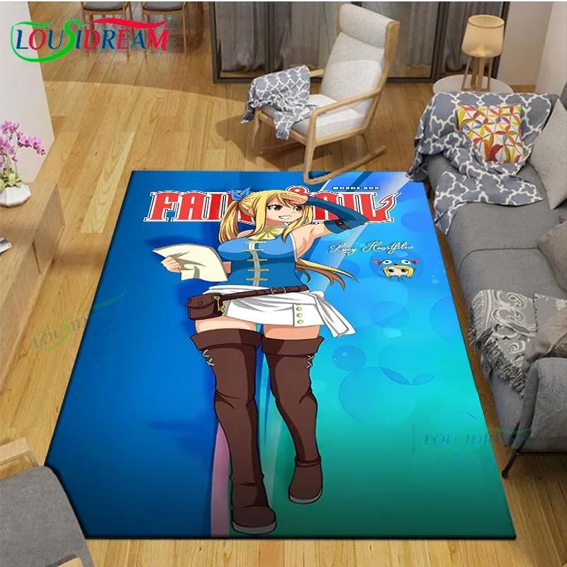 Fashion Popular Cartoon A-Fairy Tail Printed  Carpet Living Room Anti-Skid Area Rug Kids Bedroom Mats Yoga Mat Carpet Decor Gift