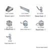Mobile Hardware Tool & Material Rack with Pegboard & Parts Box Display