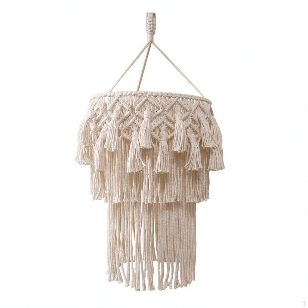 HandWoven Macrame Lampshade | Tassel, Lamp Shade, for Bedroom