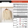 Korean V-Neck Knitted Cardigan: Women's Long Sleeve, Versatile Spring & Autumn Top.