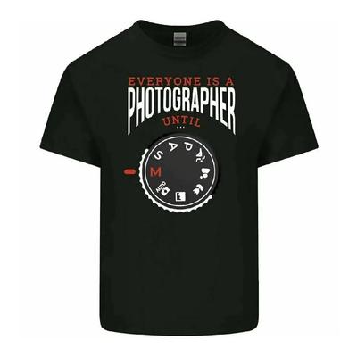 Everyone's a Photographer Until Manual Men's Funny T-Shirt Photography Camera