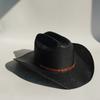 Cappello da cowboy in paglia rigida da uomo cappello da pascolo a tesa larga da donna cowboy tinta unita cappello da sole estivo confezione in scatola sombrero vaquero hombre