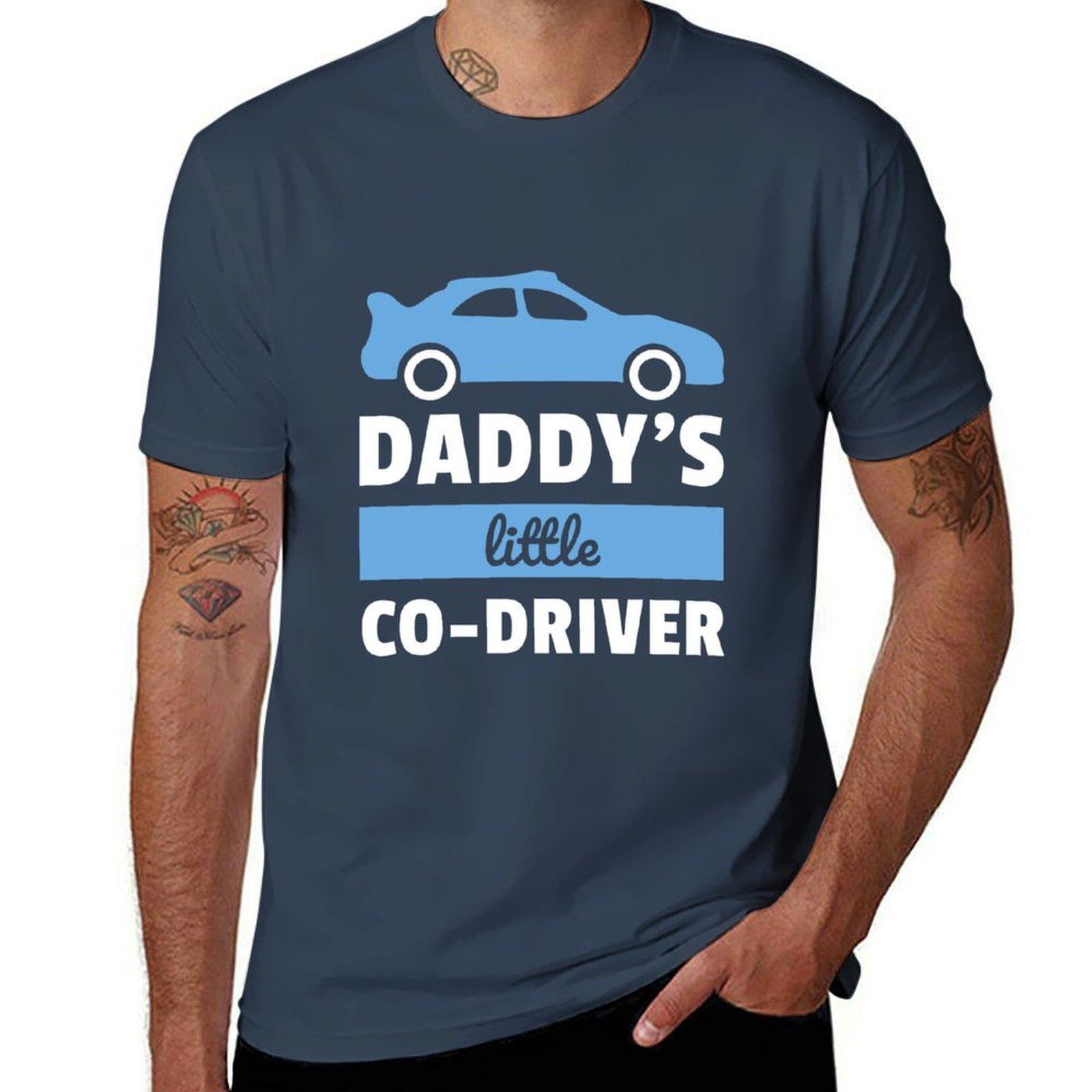 Daddys little codriver car TShirt t shirts for man graphic vintage t shirt for man 100 percent cotton TShirt S
