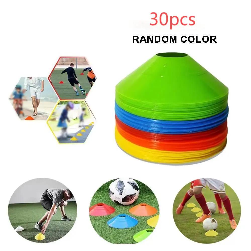 10/20/30 pezzi Segnaletica per Allenamento Calcio Piatto Resistente alla Pressione Coni Dischi Segnaposto Secchio Esterno Pallacanestro Calcio Allenamento Sport