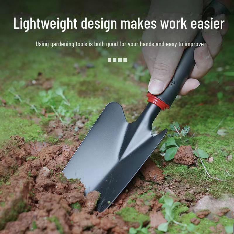 Gardening Tool Set: Small Iron Shovel, Rake, Hoe, & Sea Catching Tool for Vegetable & Flower Planting