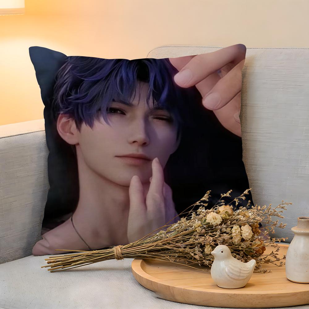 

Cushion Cover Linen SkinFriendly Soft Decorative Case For Sofa Home Decor Hot Game Love And Deepspace Pillow cover 30x30cm