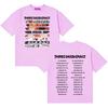 Three Days Grace 2026 Album Merch Tour T-shirt Unisex Magliette in Puro Cotone T-shirt a Manica Corta Comfort Oversize di Alta Qualità