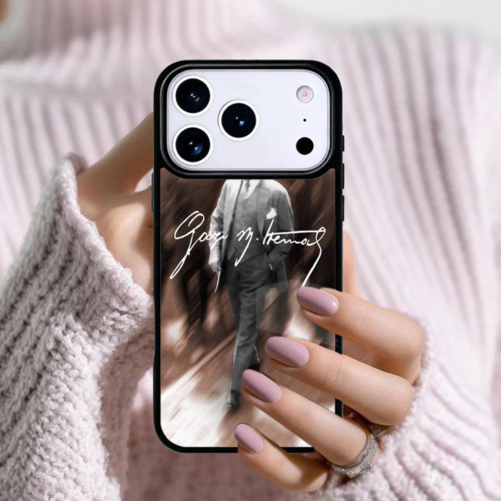 Mustafa Kemal Ataturk Unterschrift Handyhülle Für Apple iPhone 17 Air 16E 15 14 Plus 13 12 11 Pro Max Mini Funda Abdeckung