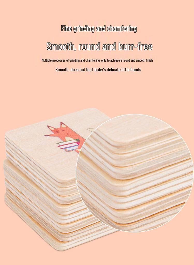 Small Animal Homes Puzzle: Early Education Matching Board Toy for Baby Concentration Training.