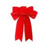 Christmas Decorations Red/Khaki Diy Bow Crafts Christmas Tree Decorations Flocking Cloth Bow Tie Charms For Christmas Atmosphere