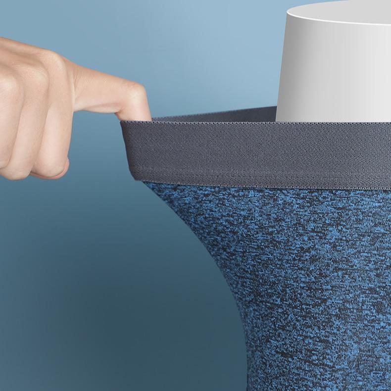 3pcs Men's Underwear Men's Flat Leg Shorts Mid Waist Breathable Square Leg Pants Boxer Brief