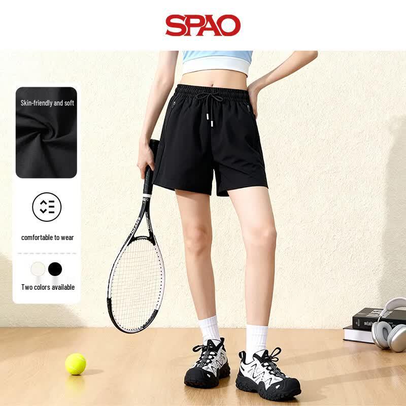 SPAO Women s Elastic Waist Twill Shorts EUR 42