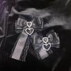 1Pc Ribbon Lace Bow Clip For Ita Bag Sweet Ribbon Bowknot Heart Diamond Clip Girls Lolita Pain Bag Decoration Bags Accessories