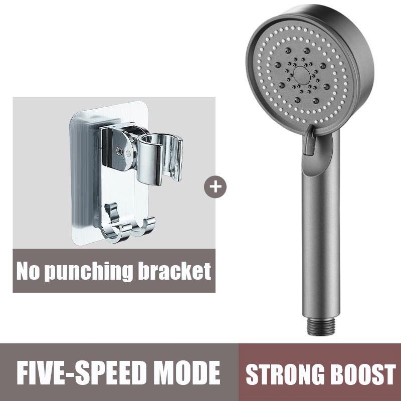 Shower Head Water 5mode Shower Water Saving Spray Nozzle Adjustable High Pressure Head Of A Shower Hygienic Bathroom Accessories