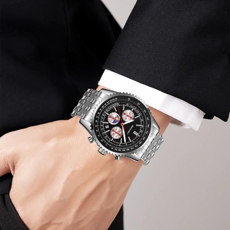 Skmei Chronograph Quartz Wristwatch Men Fashion Military Waterproof Men's Watches Outdoor Sports Luminous Watch