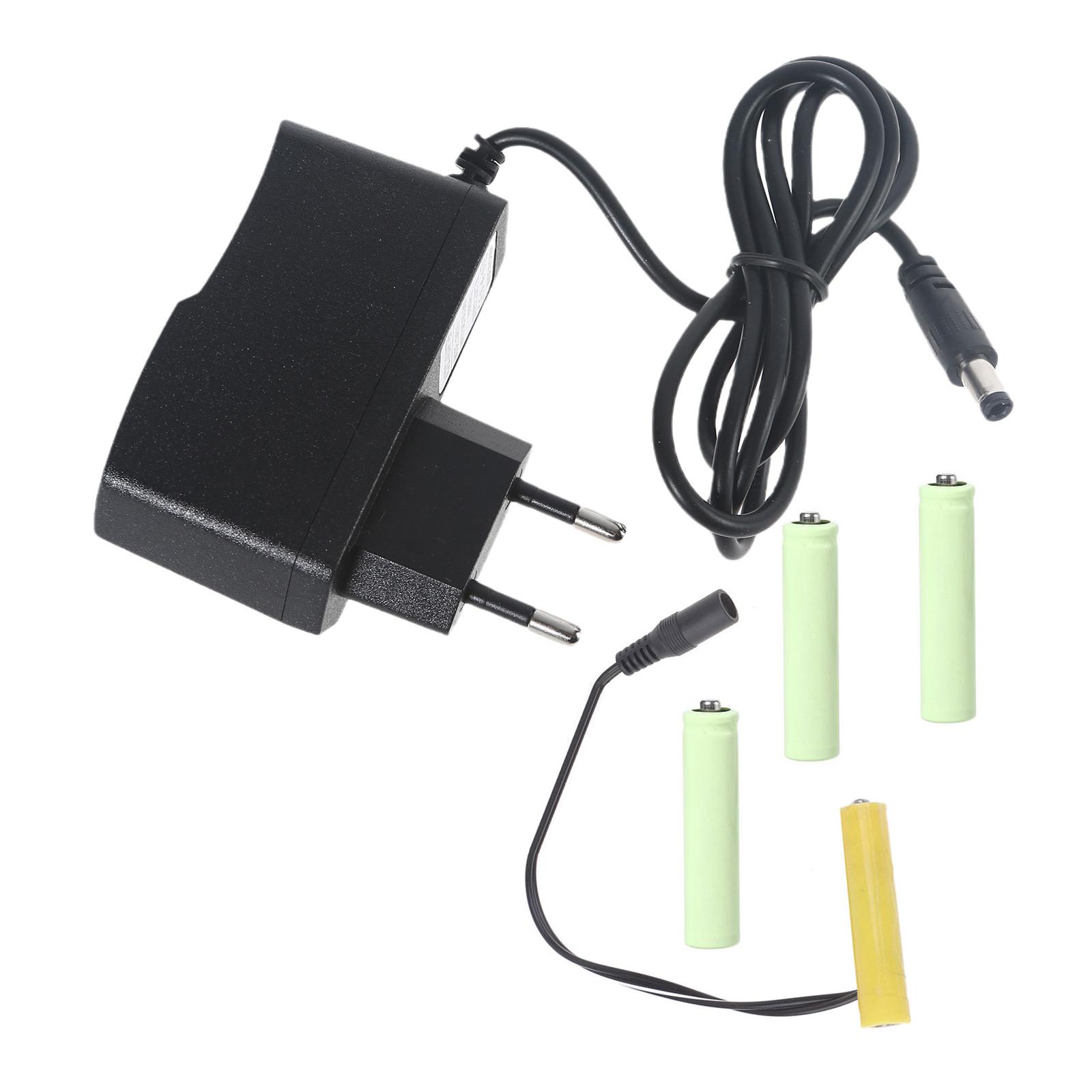

Universal 6V AAA Battery Eliminators Power Supply Cable to 4Pcs 1.5V AAA LR3 AM4 Battery for LED Light Remote Control
