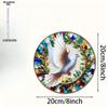 2D Flat Acrylic Charming Dove Stained Style, Suitable for All Seasons, Nurseries, Vintage Home Decor Wall for Bar Kitchen, Restaurant Shop Wall Decor
