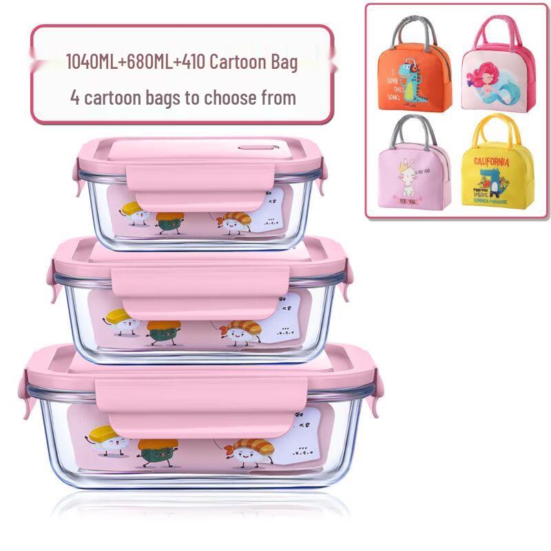 ZISIZ Microwaveable Glass Food Storage Container Set