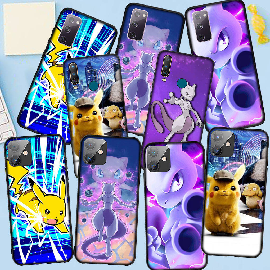 Phone Case for iPhone 17 16 15 Plus Xiaomi Poco F8 F7 X7 X6 M8 C85 C75 Redmi Note 14 12 11 13 Pro Max A4 14C 13C 15C Mew Pokemon Pikachu Mewtwo Cover