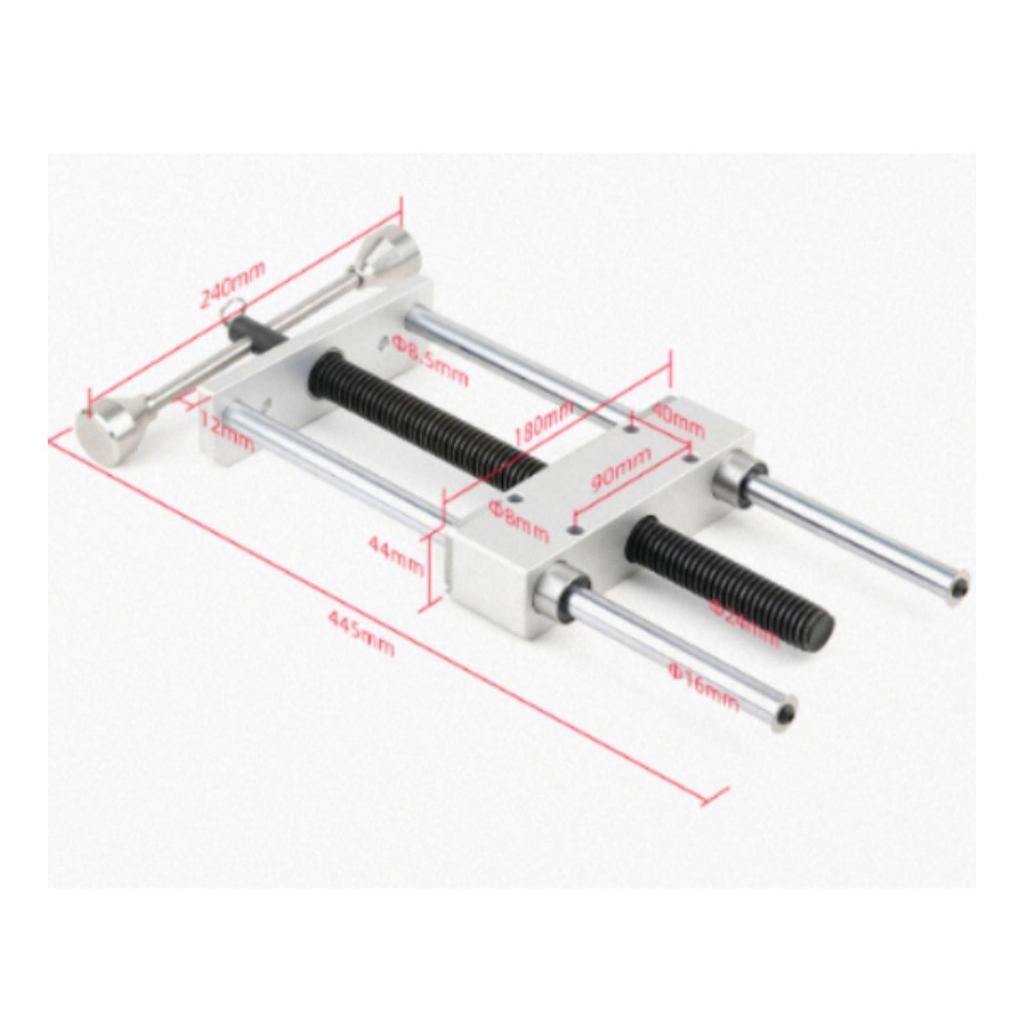 Twin Rod Bench Vise Precise Workholding Tool Rapid-Fasten for Workshop