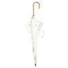 World Party (Wpc.) Women's Off-White Long Parasol, 50cm, with Blackout Daisy Lace, 81-2789 (Off-White Daisy Lace, 50cm Ribs)