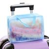 5PCS For Makeup Pouch Compression Travelling Bath Bags 5 Color Waterproof PVC Cosmetic Storage Bag Women Transparent Organizer