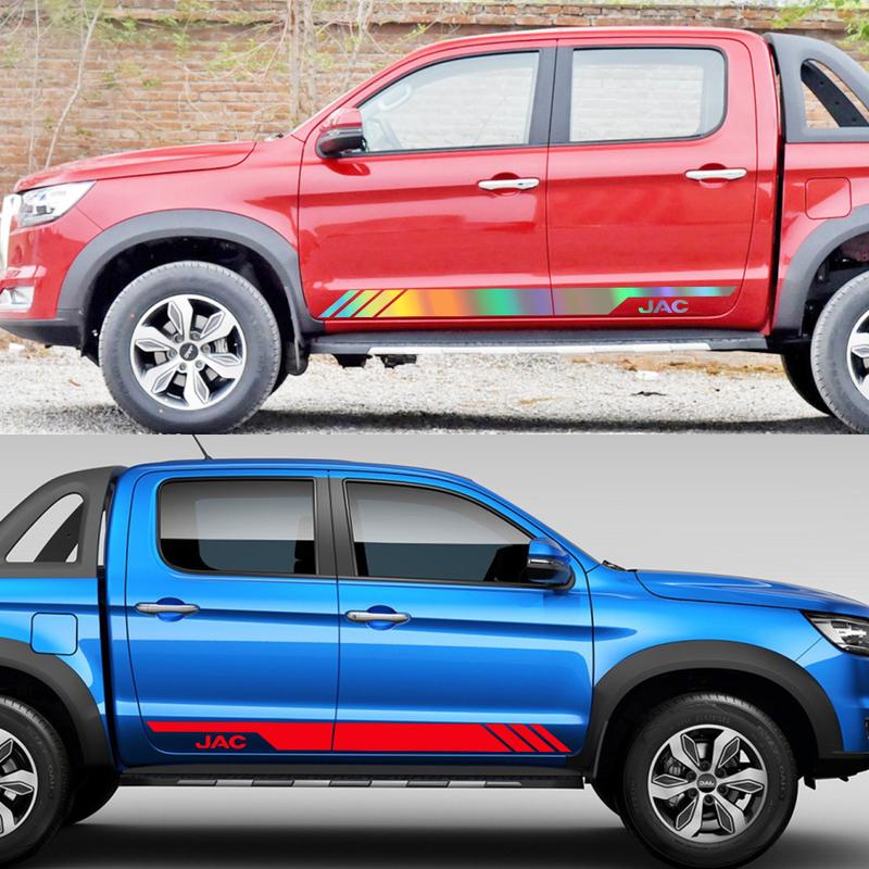 Car Door Side Sticker For JAC Frison T8 Jianghuai Shuailing Pickup Graphics Stripes Decor Decal Truck Auto Tuning Accessories