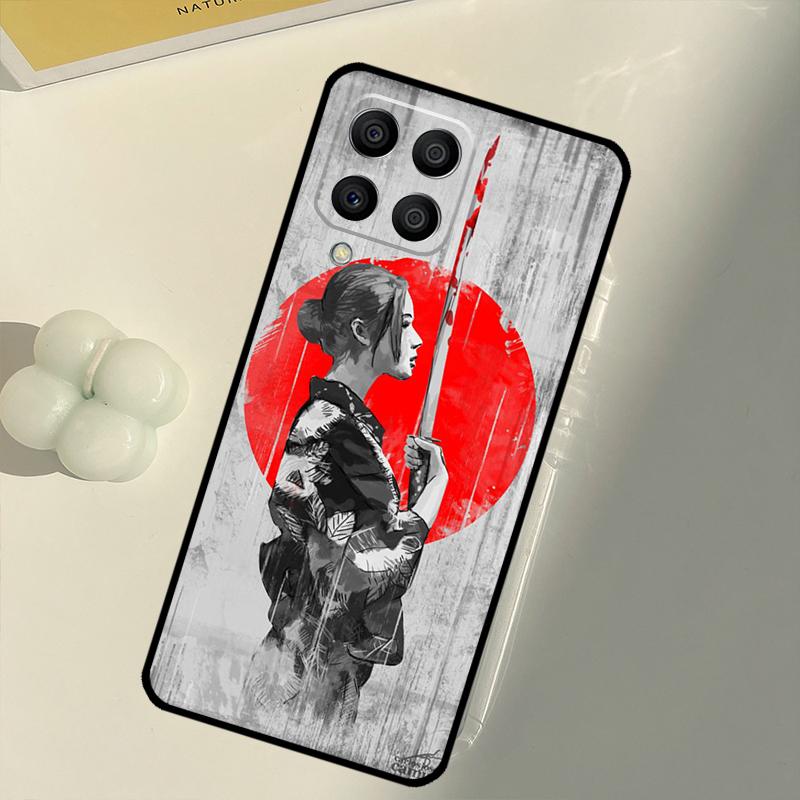 Anime Girl Samurai For Samsung Galaxy M31 M16 M11 M21 M13 M33 M35 M53 M55 M15 M14 M34 M54 M12 M32 M52 M06 Case