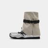 Fashion Romanke Ballet Dance Shoes Women's Thick Bottom De Xin Single Shoes Mary Jane Short Boot EVA Insole Rubber Outsole Summer Casual