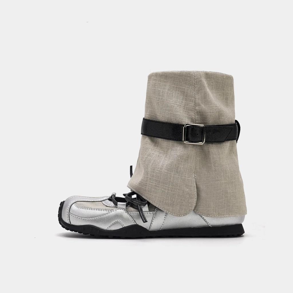 Fashion Romanke Ballet Dance Shoes Women's Thick Bottom De Xin Single Shoes Mary Jane Short Boot EVA Insole Rubber Outsole Summer Casual