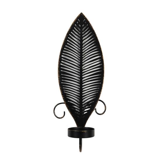 

1/2 шт. Винтажные настенные бра Подсвечник Полый Перо Железное искусство Подсвечник для чайной свечи Гостиная Спальня Настенное украшение Подсвечник 1pc