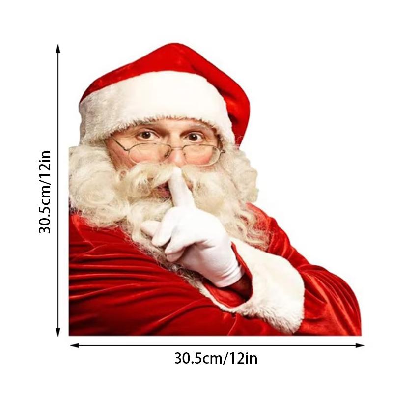 Weihnachtsmann-dekorierte Autoaufkleber, selbstklebende PVC-Weihnachtsdekoration Autoaufkleber, lustige Weihnachtsmann-Aufkleber