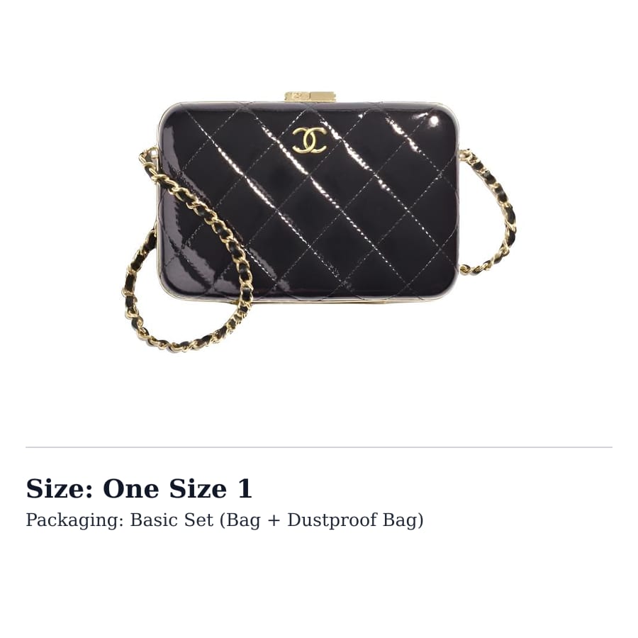 Chanel Sheepskin Makeup Box, Handbag, Shoulder Bag, Crossbody Bag Medium Women's Black AP2283-B05910-94305