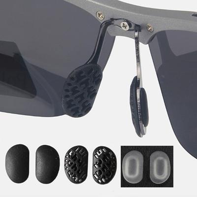 10Pairs(20pcs) Black Anti Slip Rubber Nose Pads For Eyeglasses Sunglass Spectacles Eyewear Push On Glasses Nose