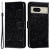 For Google Pixel 8 Case PU Leather Mandala Imprinted Design Wallet Phone Cover