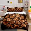 Retro Heart Pattern Set Soft Comfortable Duvet Cover Bedding Set Included 1*Duvet Cover & 2*Pillowcases, Gift
