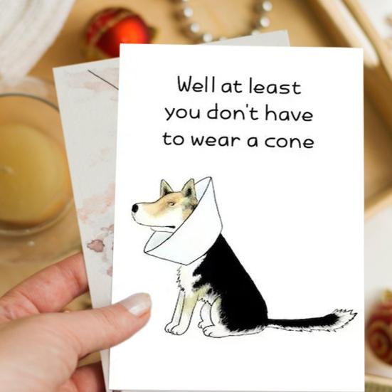 

4Pcs Humorous Recovery Card for Him Her Friends Cartoon Pattern Funny Get Well Soon Card for Dog Lover Inspirational Greeting Cards for Family