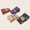 24pcs Halloween Kraft Paper Bags Student Theme Party Candy Packaging Paper Bags Halloween Snack Bag-24 Bags+24 Circular Stickers