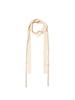 Mattengkim String Layered Two Way Muffler In Beige