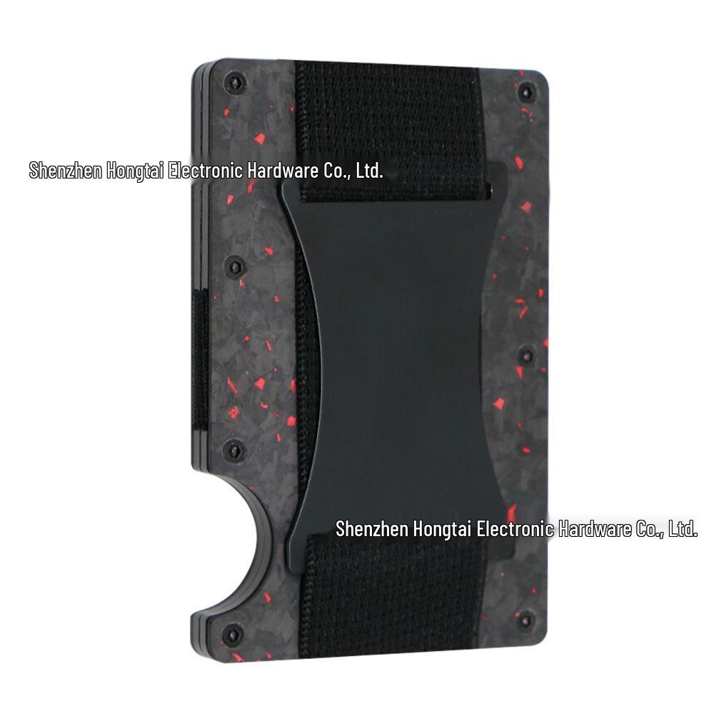 New RFID Blocking Carbon Fiber Wallet with Money Clip