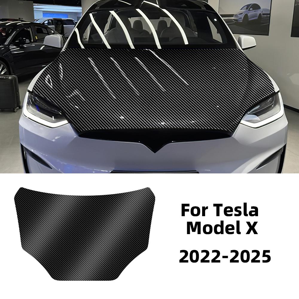 Carbon Fiber Pattern PPF Car Paint Protection Engine Film Trim for Tesla Model X Model S 2016-2018 2019 2020 2025 2025 2025 2025