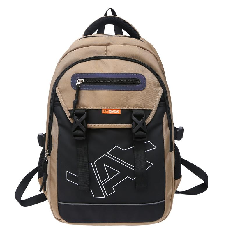 Double shoulder men's and women's computer bags, large capacity leisure burden reduction, middle school student sports schoolbag, high value backpack