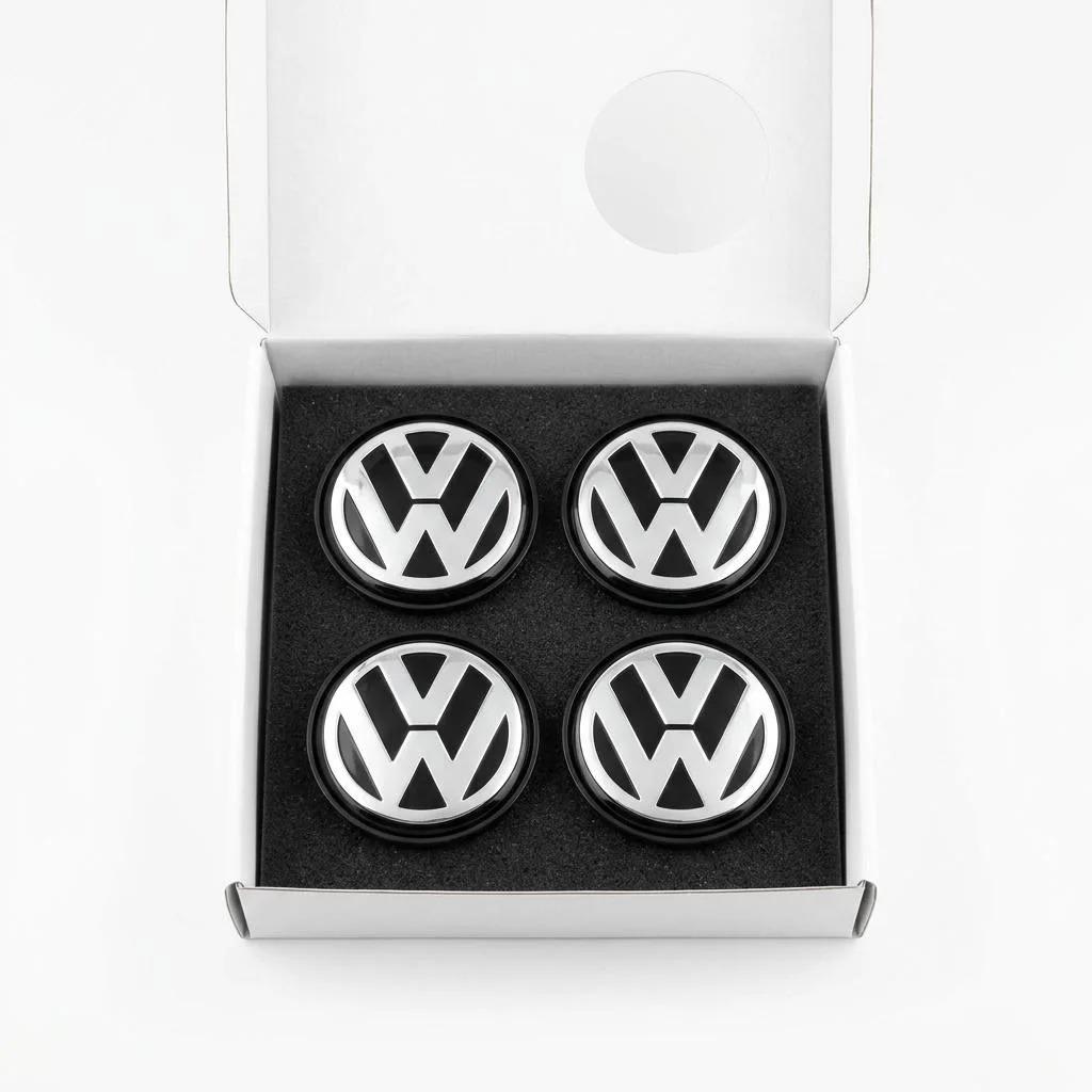 2026 New 4pcs Set VW Floating Car Wheel Center Caps 56mm/65mm Hubcap Covers for VW Jetta MK5 Golf Passat CC Styling 3B7601171 1J0601171