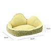Mountain-Back Pet Sofa Cat Nest Washable All-Season Cat Dog Bed Detachable Warm Cushion 60 cm Plush Kennel Pad