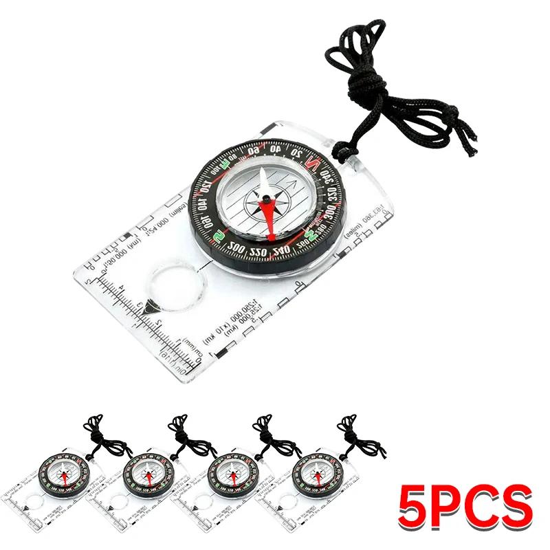 Hiking Backpack Compass Kids Compass Camping and Navigation Compass Backboard Compass for Map Reading